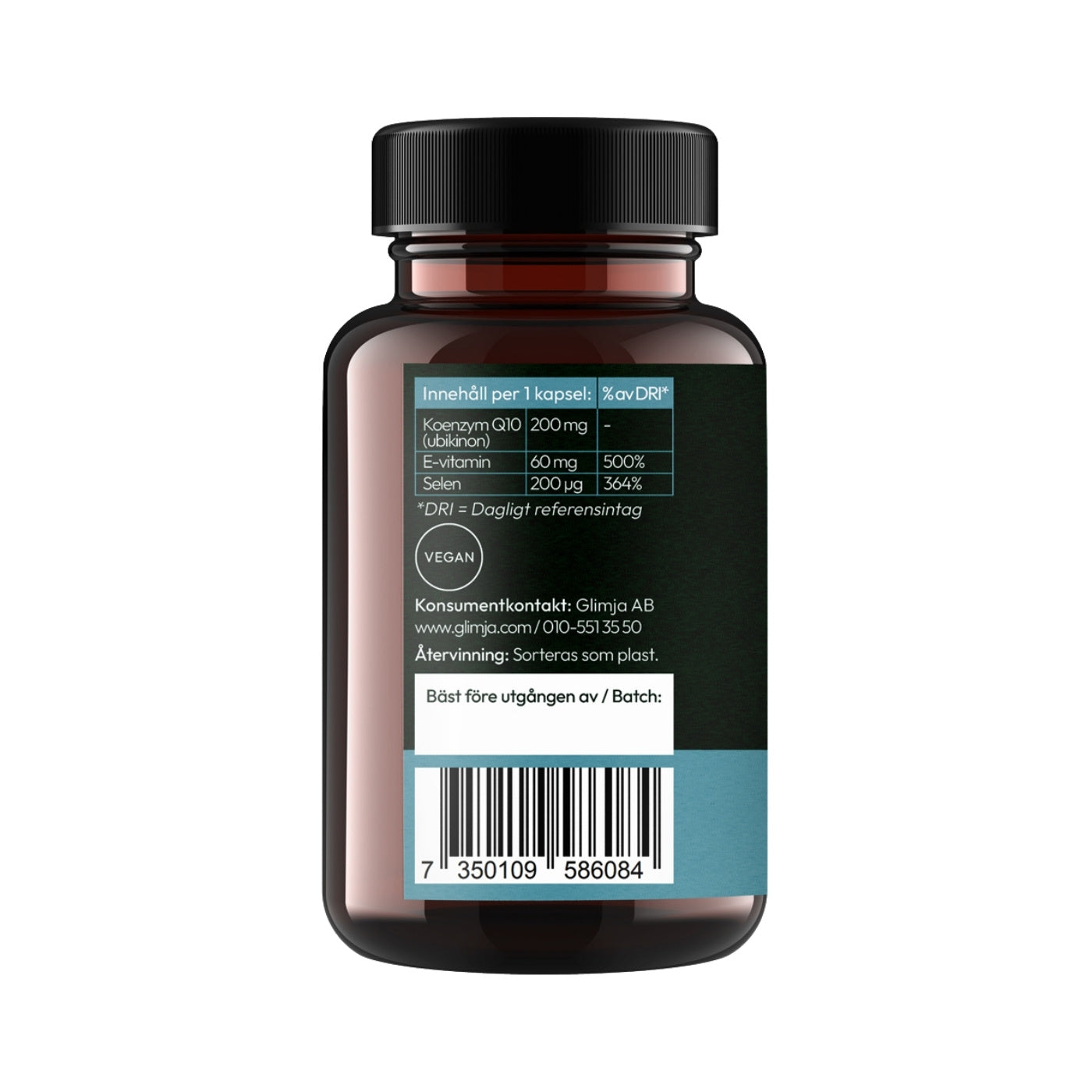Q10 Plus Selen & E-vitamin 60 kapslar - Glimja