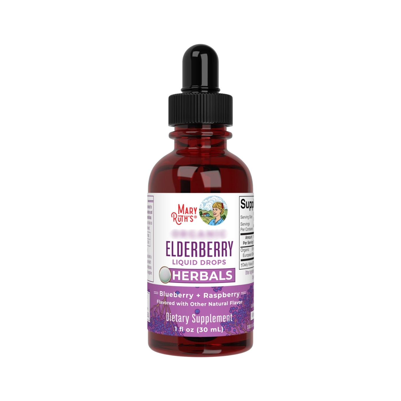 Elderberry Liquid Drops / Fläderbärsdroppar 30 ml - MaryRuth's