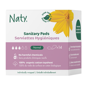 Naty - Normal Pad without Wings, Biobased - 14 pcs