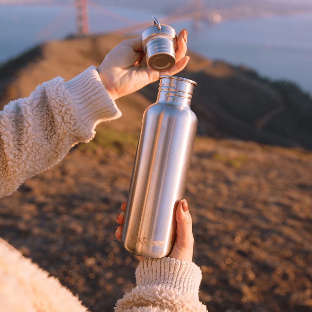 Klean Kanteen - Bamboo Reflect Brushed Stainless Water Bottle 800 ml