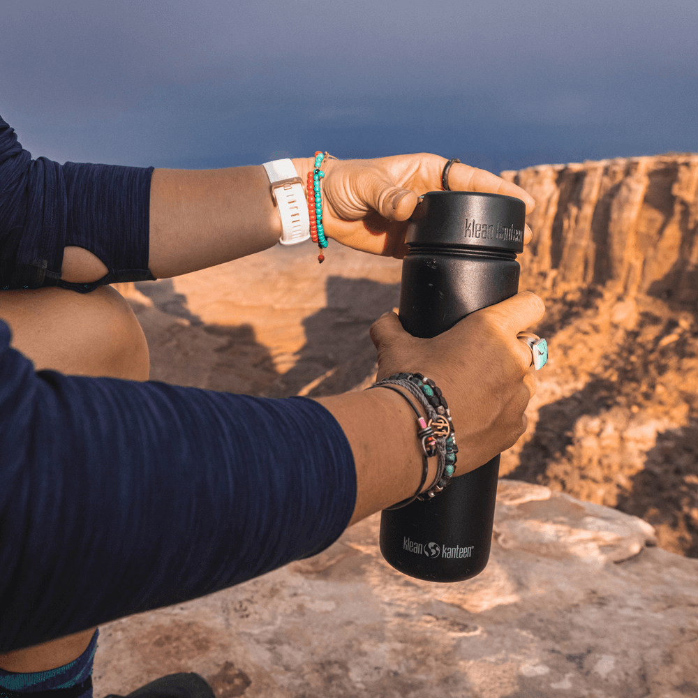 Klean Kanteen - Wide Loop Cap Stainless Steel Water Bottle 800 ml