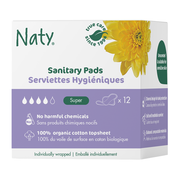 Naty - Super Pad with Wings, Biobased - 12 pcs
