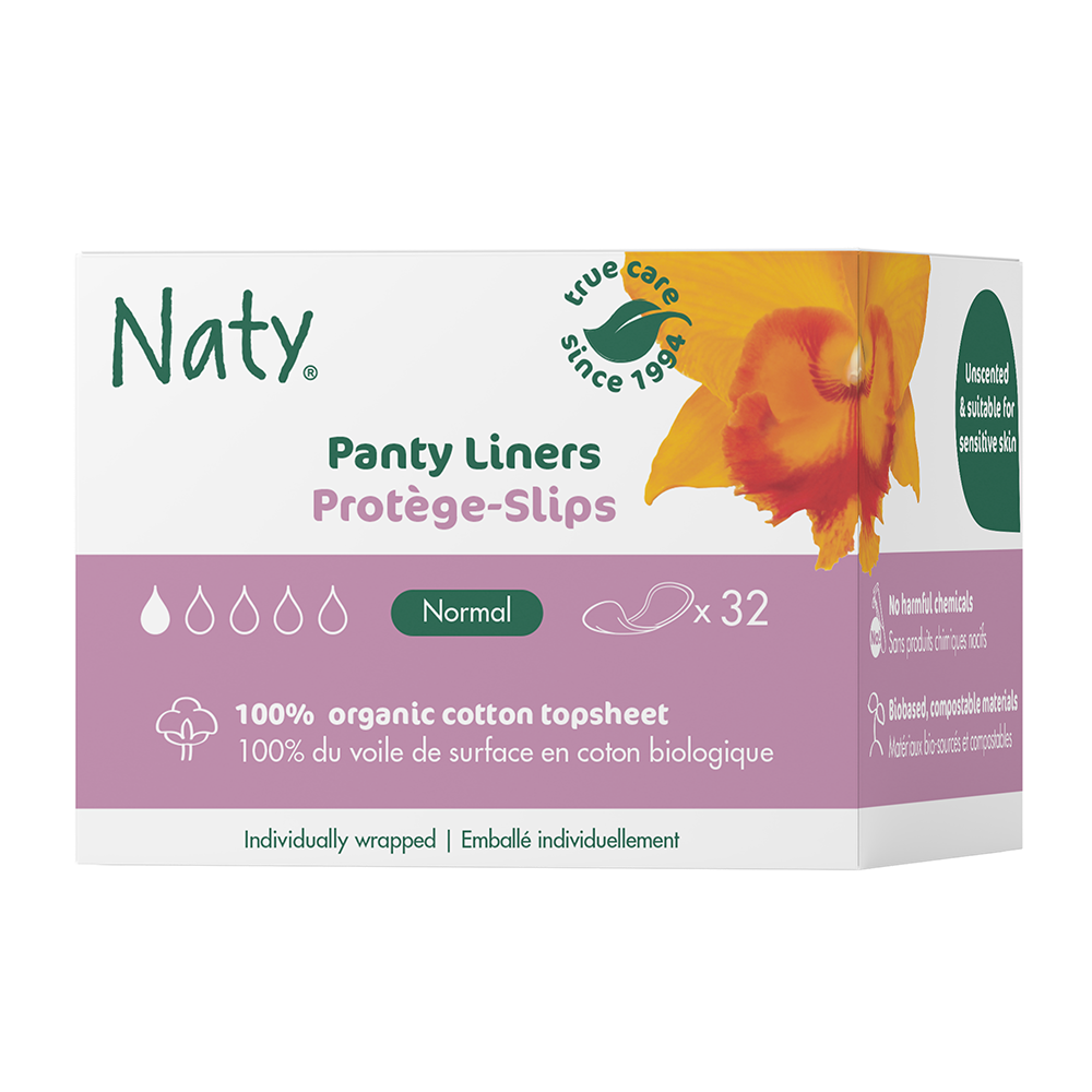 Naty - Panty Liners Normal, Biobased - 32 pcs
