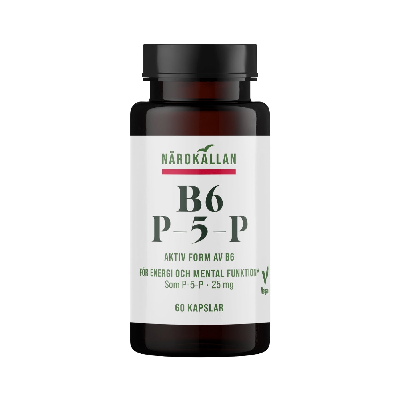 Närokällan B6 Vitamin som P5P,  60 kapslar