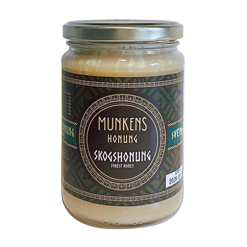 Munkens Honung Kallslungad / Raw Skogshonung, 500 g