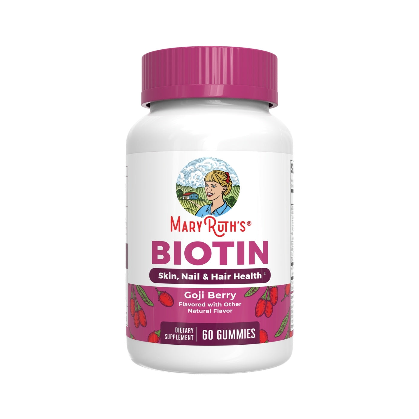 Hair, Skin & Nails Biotin Gummies  60 st - MaryRuth´s