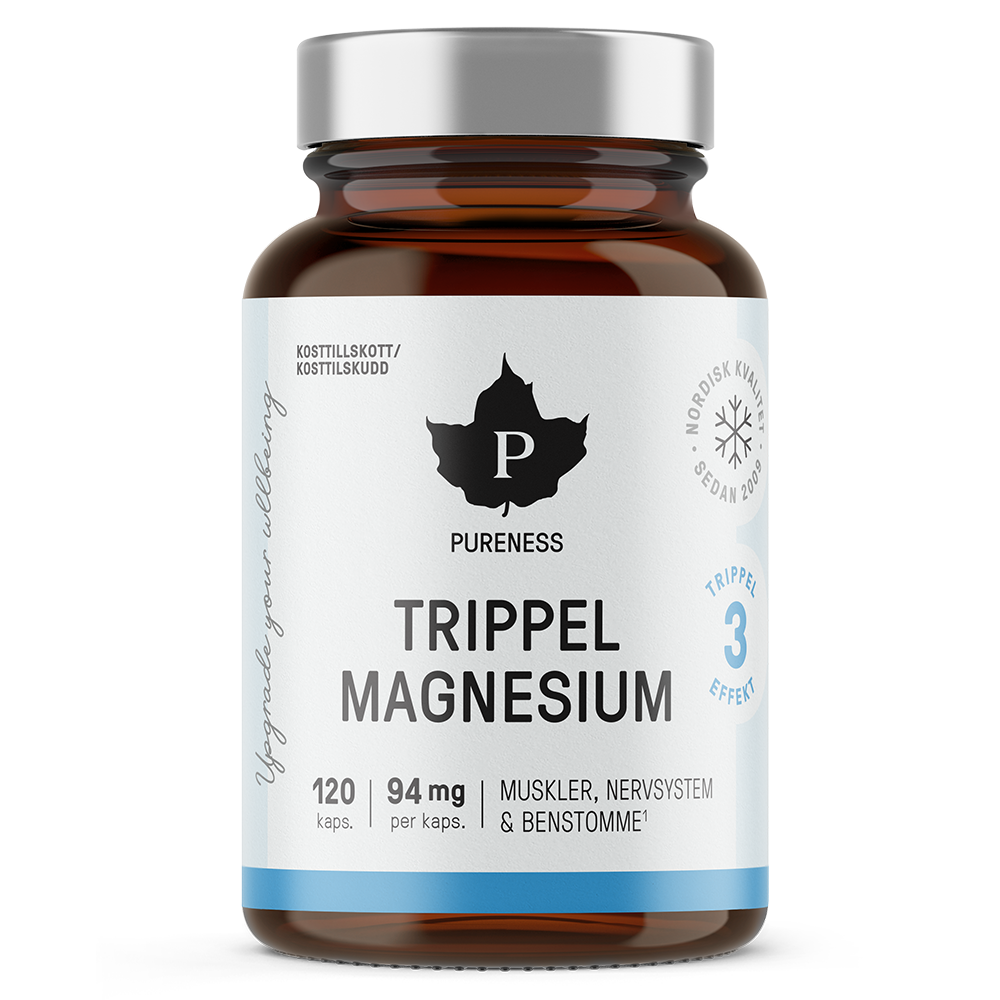 Pureness Trippel Magnesium, 120 kapslar