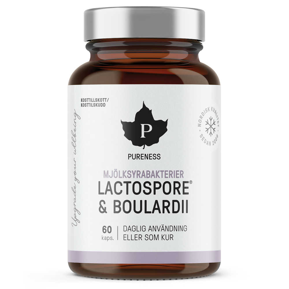 Pureness Lactic Acid Bacteria Lactospore + Boulardii, 60 capsules