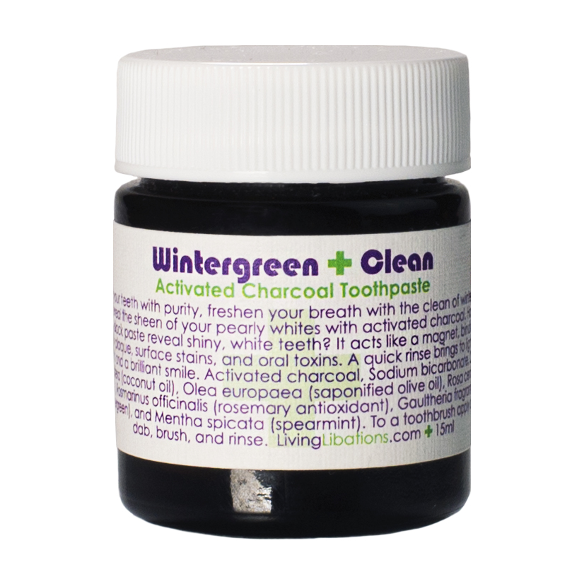 Living Libations Wintergreen Clean Charcoal Toothpaste 15 ml
