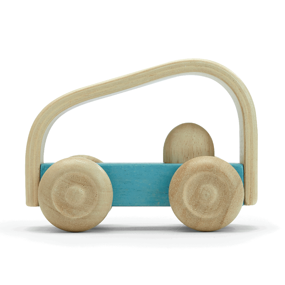 PlanToys - Vroom Car, Light Blue
