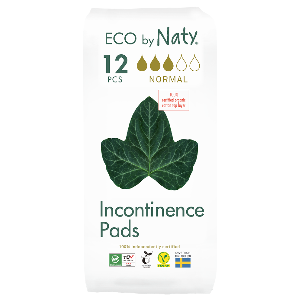 Naty Organic Incontinence Pad Normal without Wings, 12 pcs