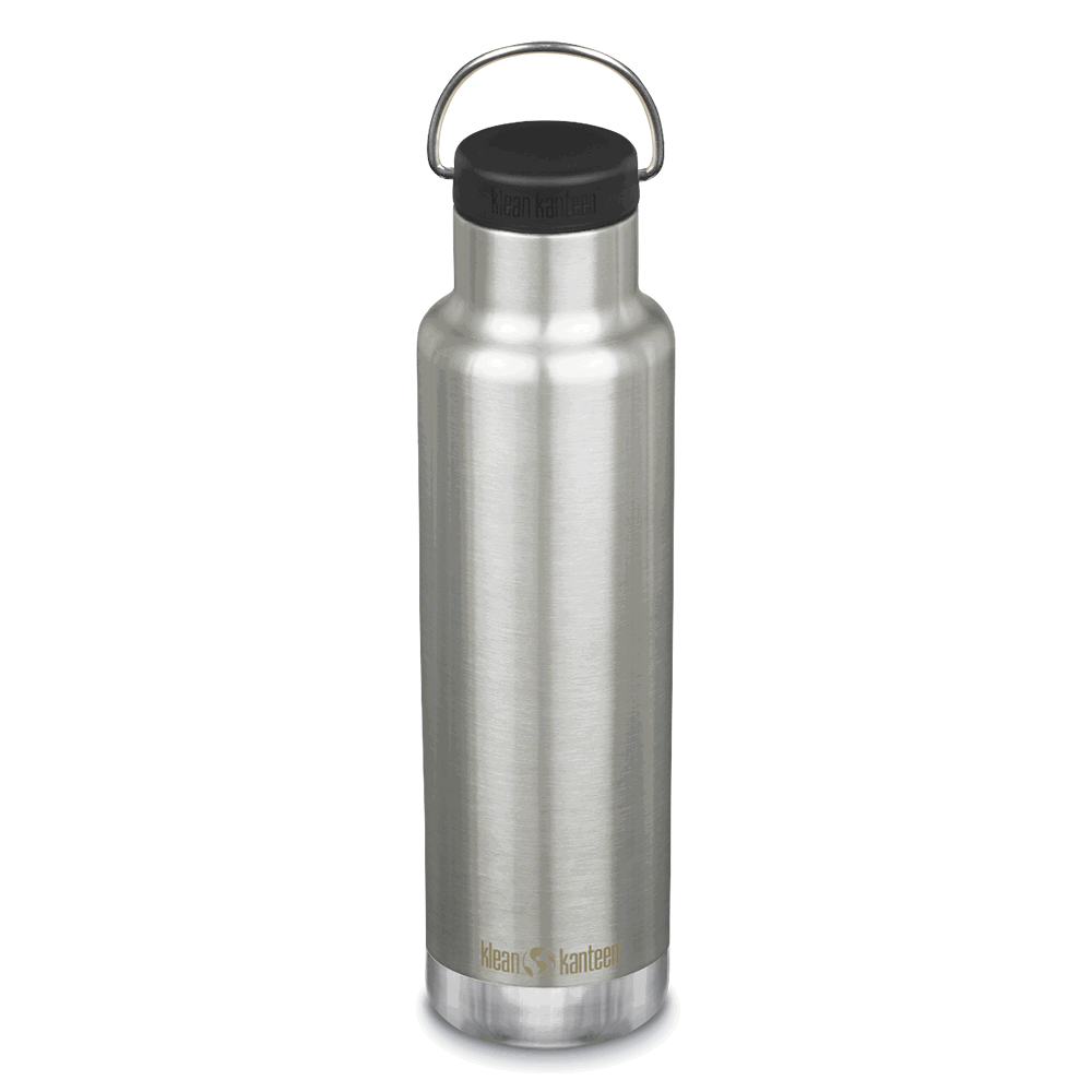 Klean Kanteen - Insulated Classic Narrow Loop Cap, Brushed Stainless - 592 ml