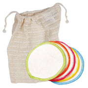 Bomullspads av Ekologisk Bomull GOTS Färgade - Påse 10-pack