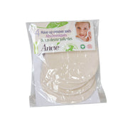 Rengjøringspads av økologisk bomull GOTS hvite - 4-pakning