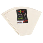 Coffee Filters of Organic Cotton GOTS, #4 - 2-pack