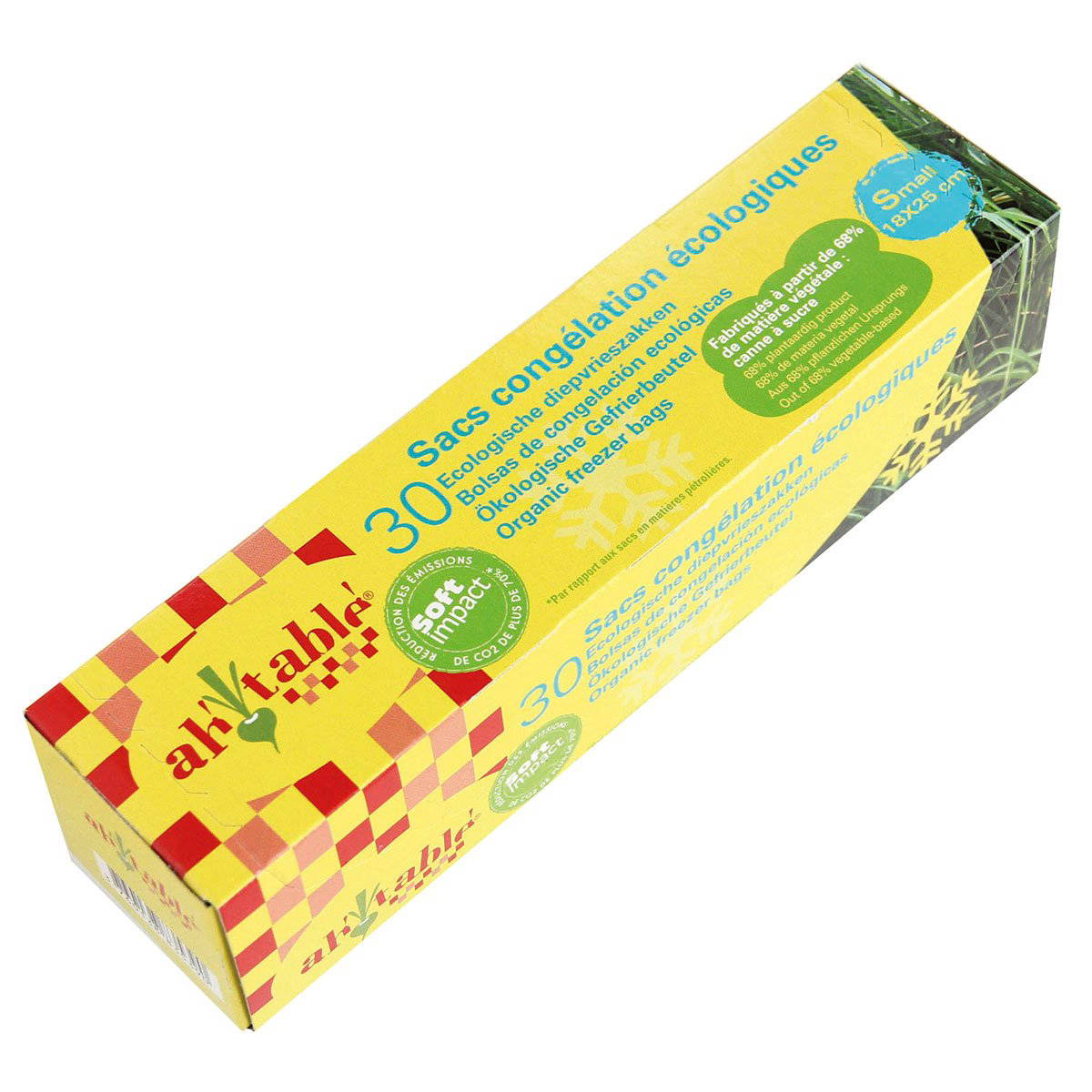 Freezer Bags Green Polyethylene - Small, 30 pcs