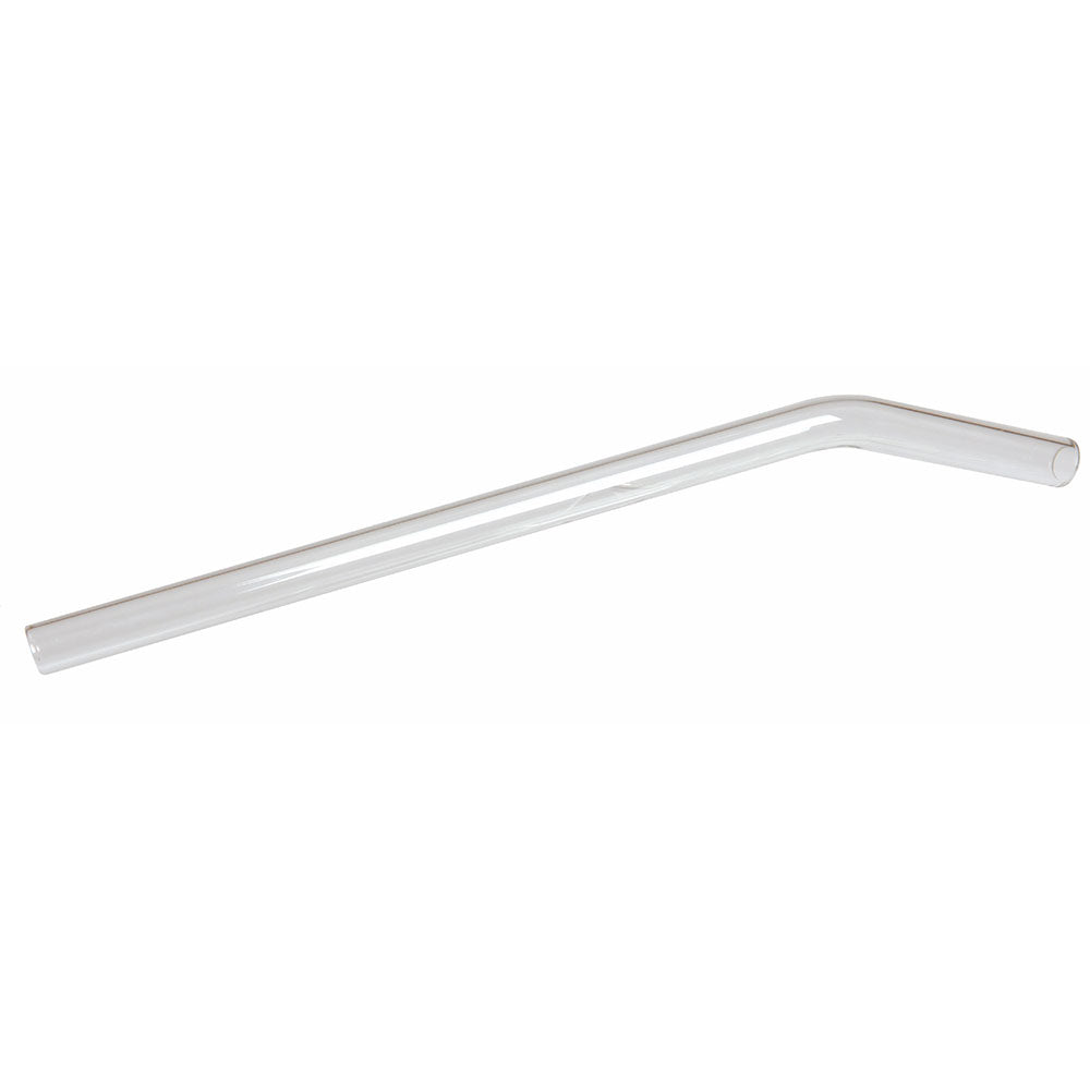 6 Bent Glass Straws + Cleaning Brush