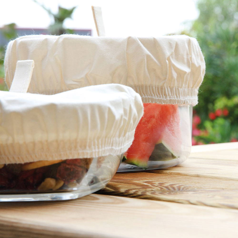 Bowl Covers in Organic Cotton GOTS Set of 3 - Small