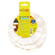 Skålovertræk i Økologisk Bomuld GOTS Sæt med 3 stk. - Small