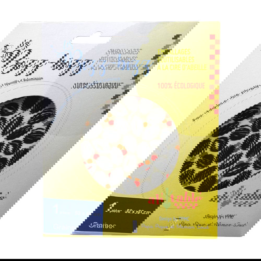 Bizz Bizz Organic Beeswax Wraps GOTS - Grains XL 1 pc