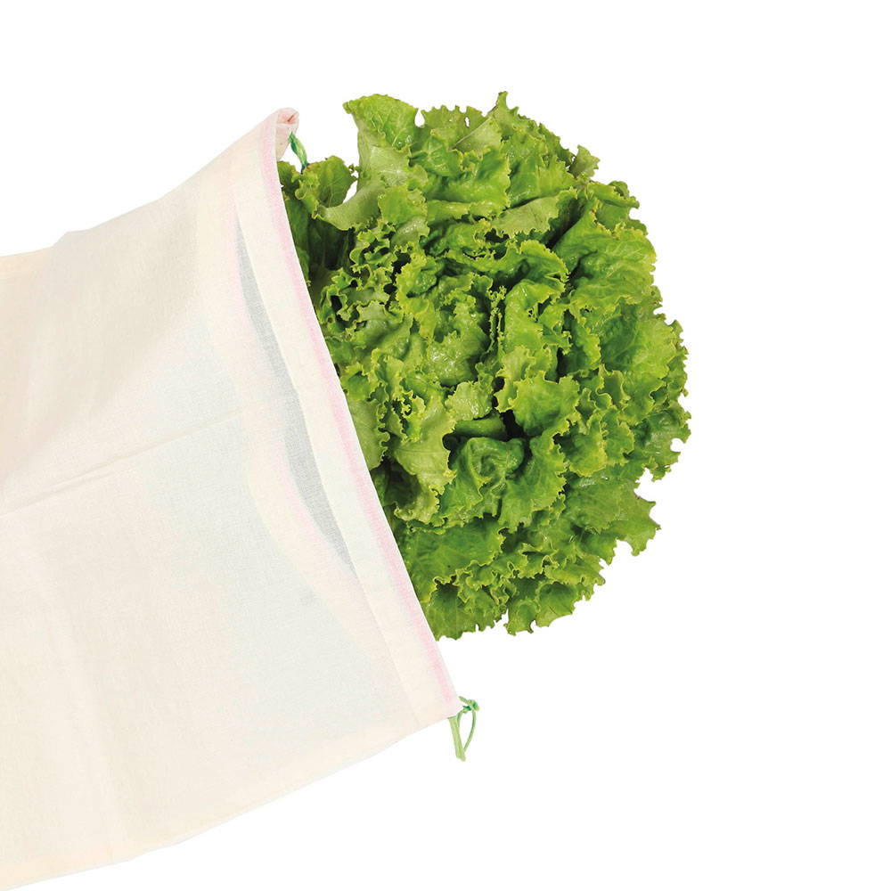 Organic Drawstring Cotton Bag GOTS Certified - XL, 3-pack