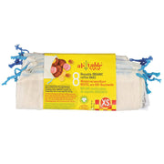 Organic Drawstring Cotton Bag GOTS Certified - XS, 8-pack