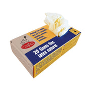 Disposable Gloves in Natural Latex 20 pcs - Large