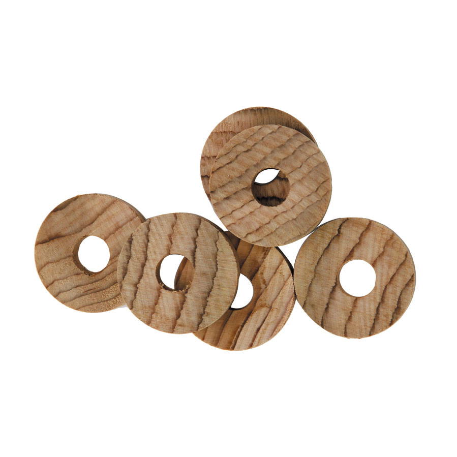 Red Cedar Wood Rings 6-pack