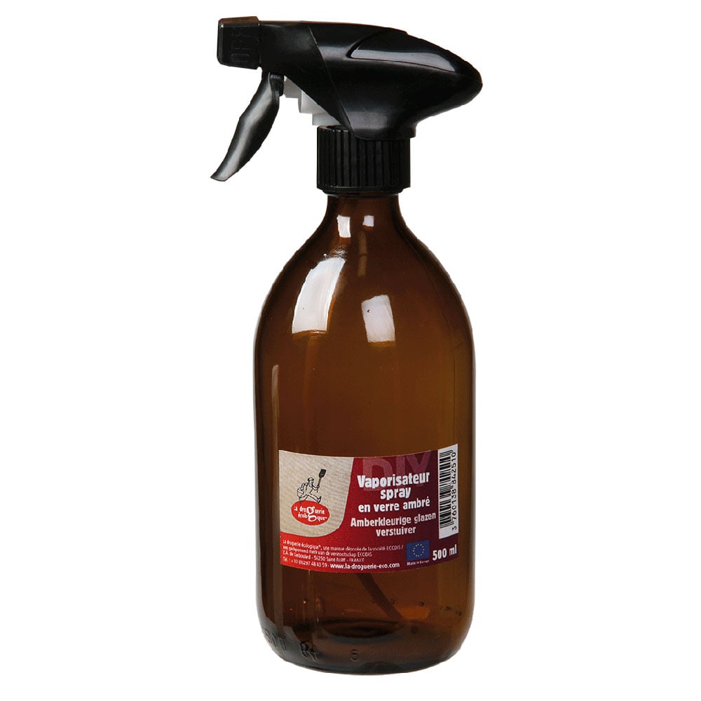 Sprayflaska i Glas med Munstycke, Brun - 500 ml