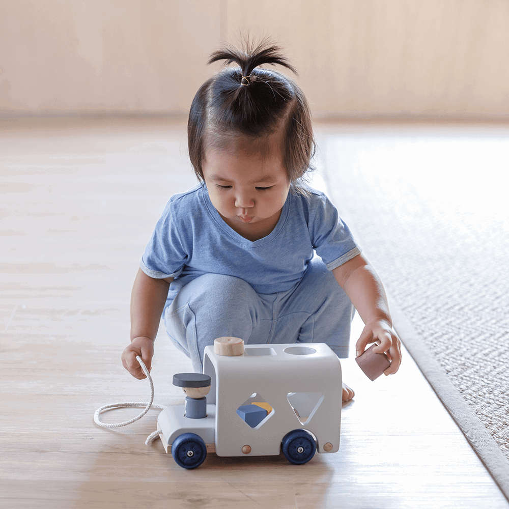 PlanToys - Sorting Bus Orchard