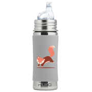 Pura - Stainless Steel Sippy Cup with Silicone Sleeve 325 ml, Fox Sleeve