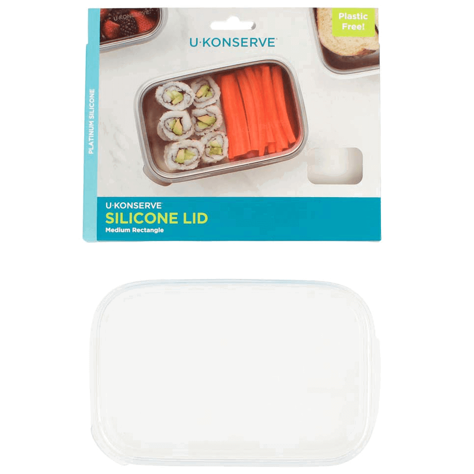 Discontinued - U-Konserve Silicone Lid 710 ml - Rectangle Clear