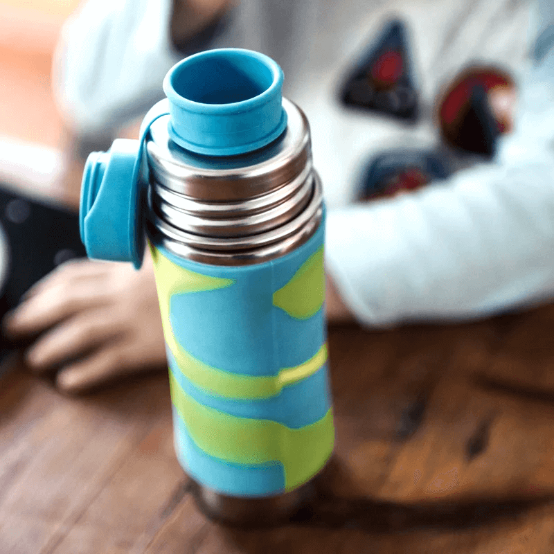 Pura - Sport Water Bottle Stainless Steel with Silicone Sleeve 325 ml, Unicorn