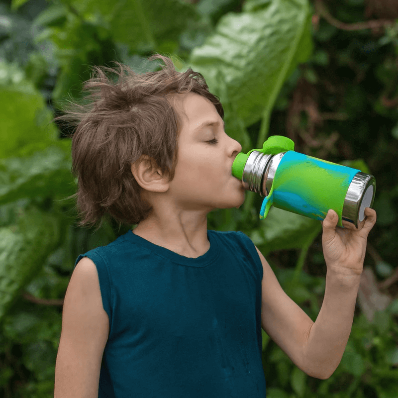 Pura - Sport Water Bottle Stainless Steel with Silicone Sleeve 550 ml, Mint