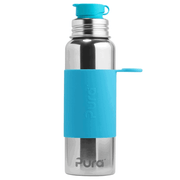 Pura - Sport Water Bottle Stainless Steel with Silicone Sleeve 850 ml, Aqua