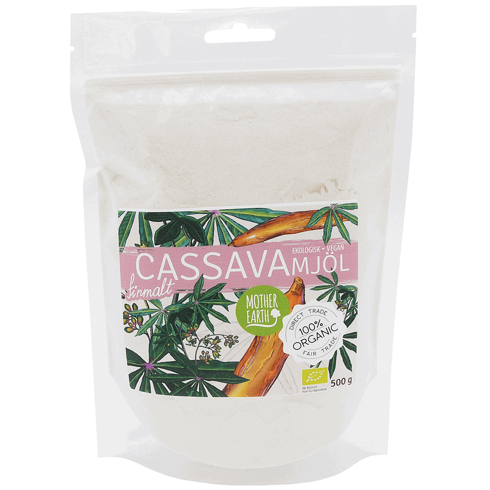 Organic Cassava Flour Fine Ground 500 grams