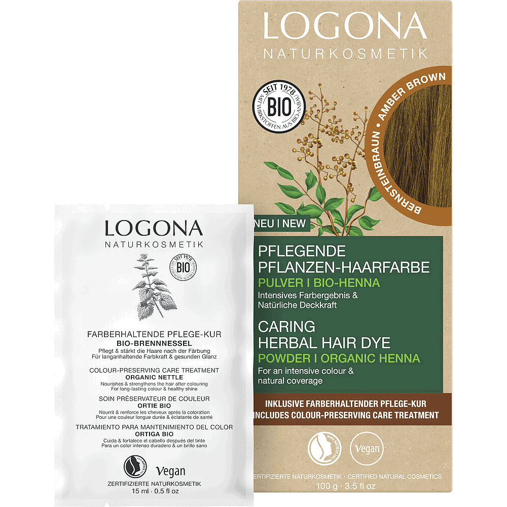 Logona Herbal Hair Color Amber Brown