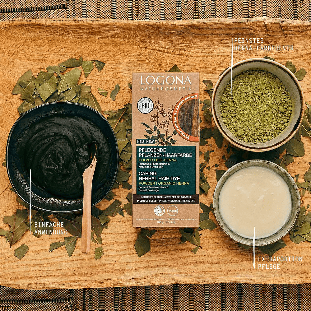 Logona Herbal Hair Color Amber Brown