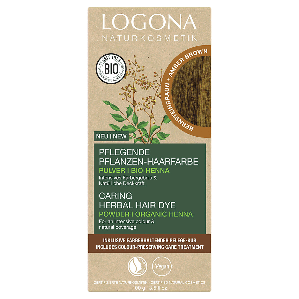 Logona Herbal Hair Color Amber Brown