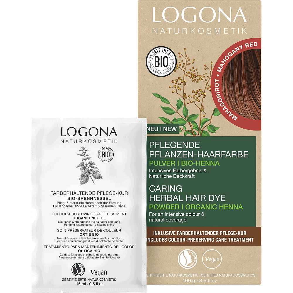 Logona Herbal Hair Color Mahogany Red