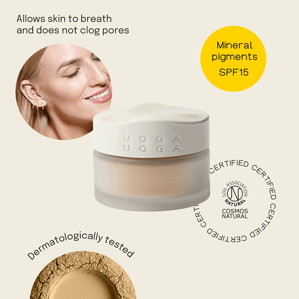 Uoga Uoga Mineral Foundation Powder Bronze, 10g