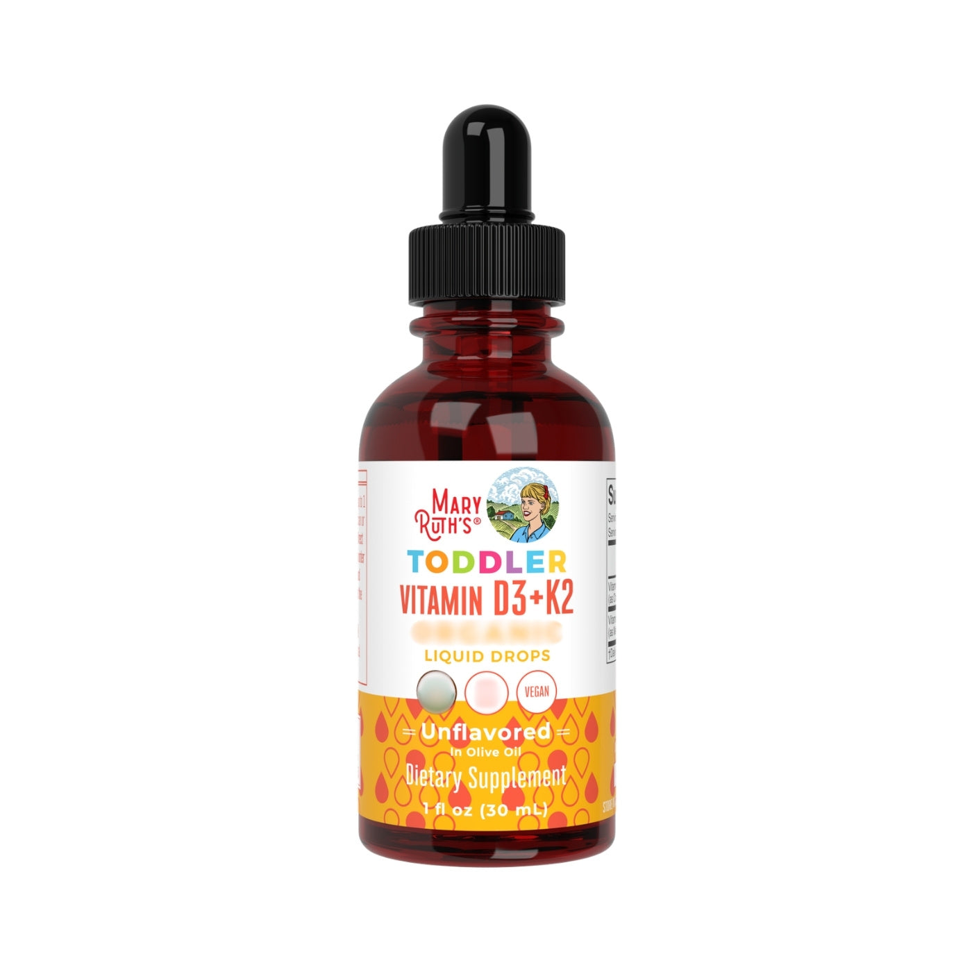 Toddler Flytande D3+K2 1-3 år 30 ml - MaryRuth´s
