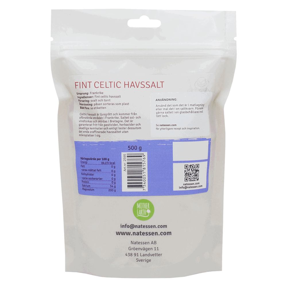 Celtic Sea Salt Fine 500 grams