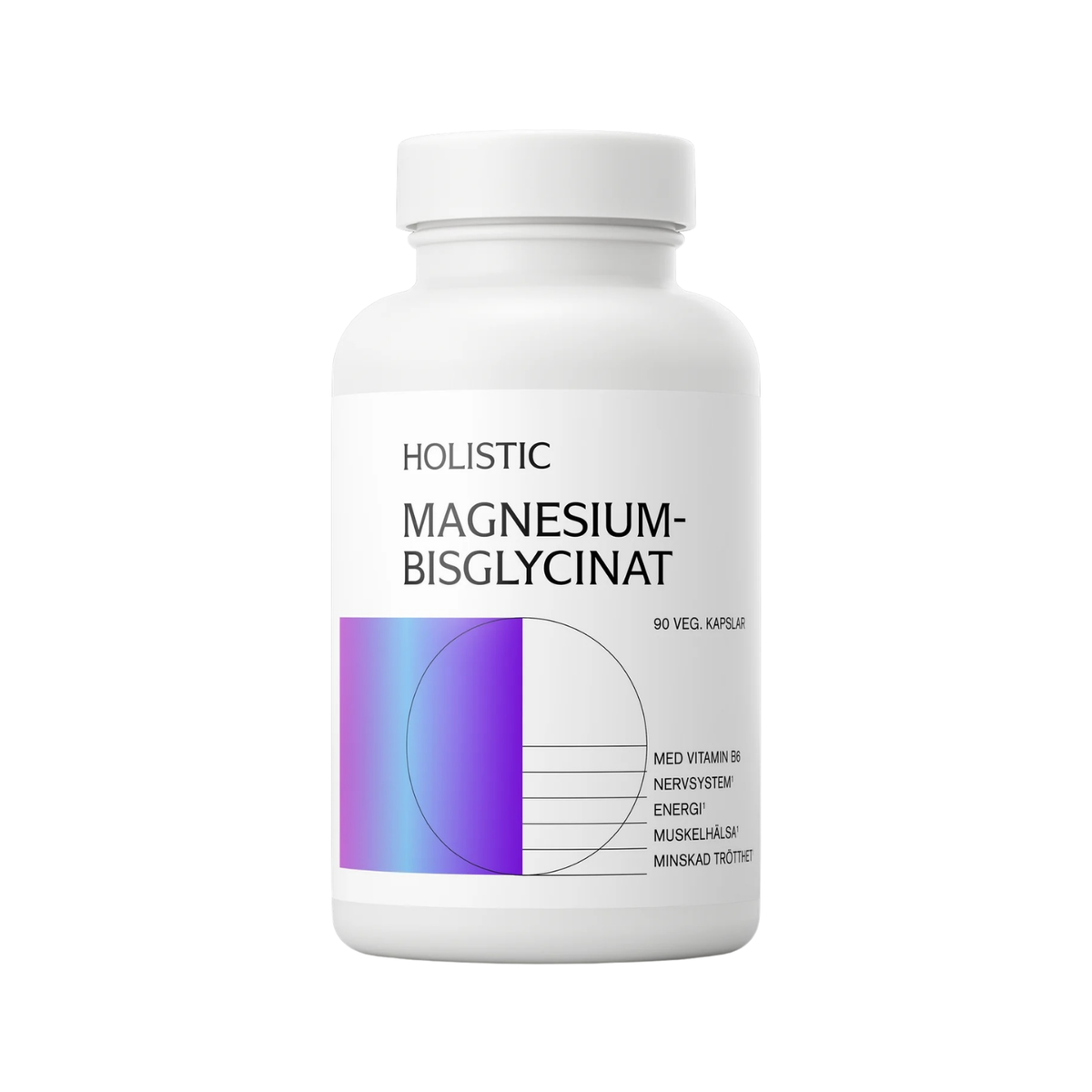 Magnesiumbisglycinat 90 kapsler - Holistic