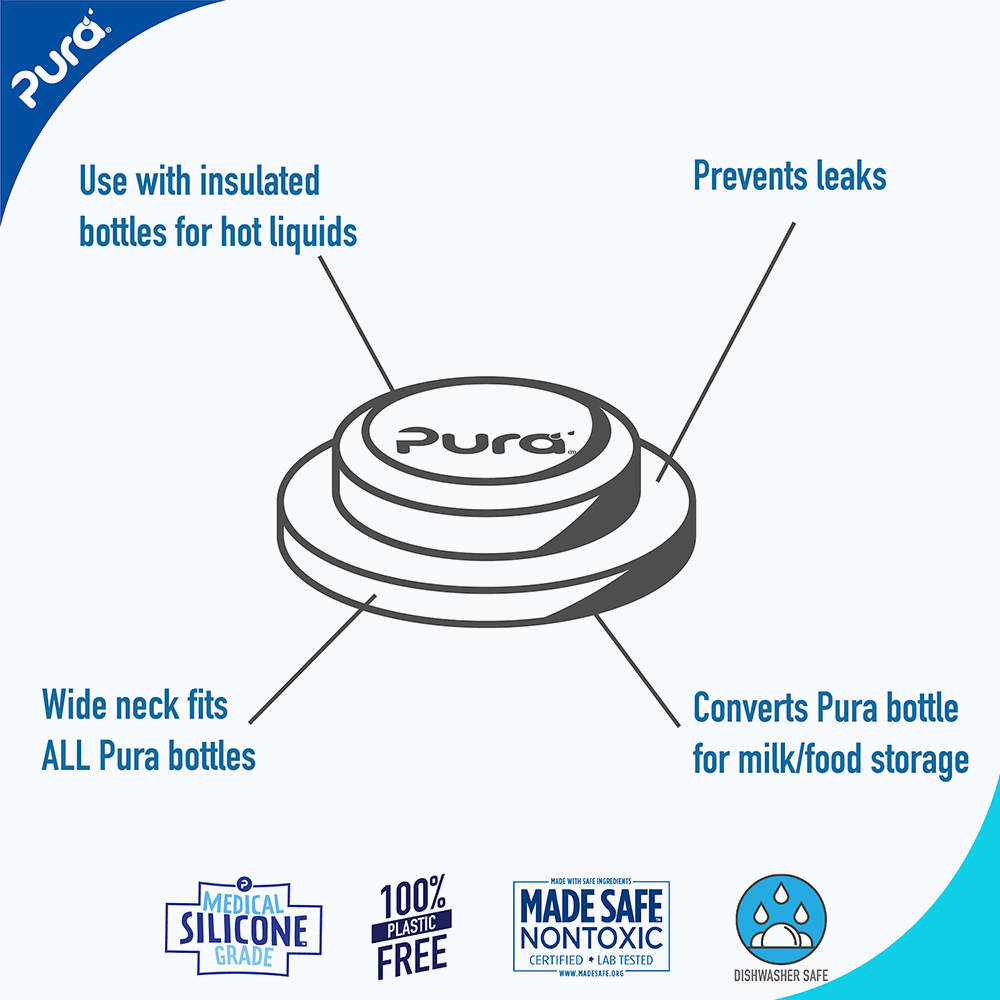 Pura - Kiki Silicone Sealing Disks Lids, Mint & Moss - 2-pack