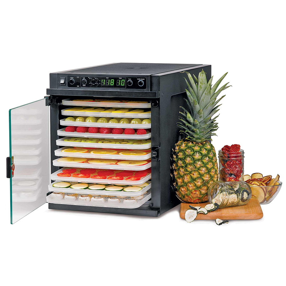 Sedona Express Dehydrator - Plastic Trays + Stainless Steel Trays