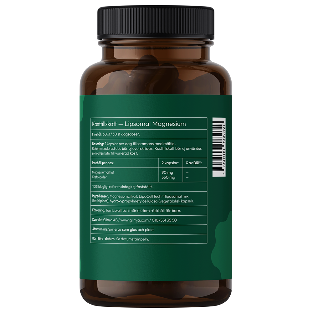 Glimja Liposomal Magnesium, 60 kapslar