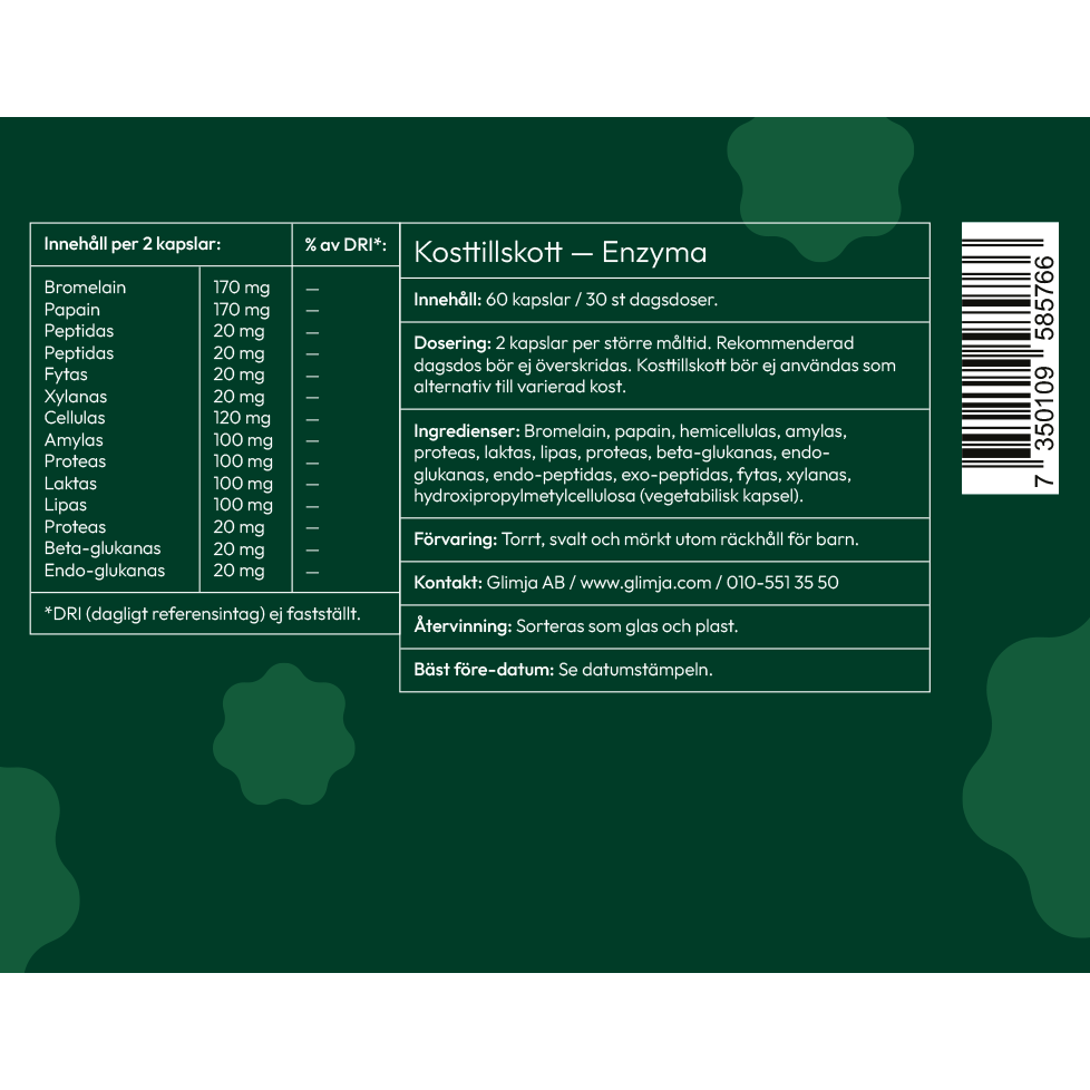 Glimja Enzyma, 60 capsules