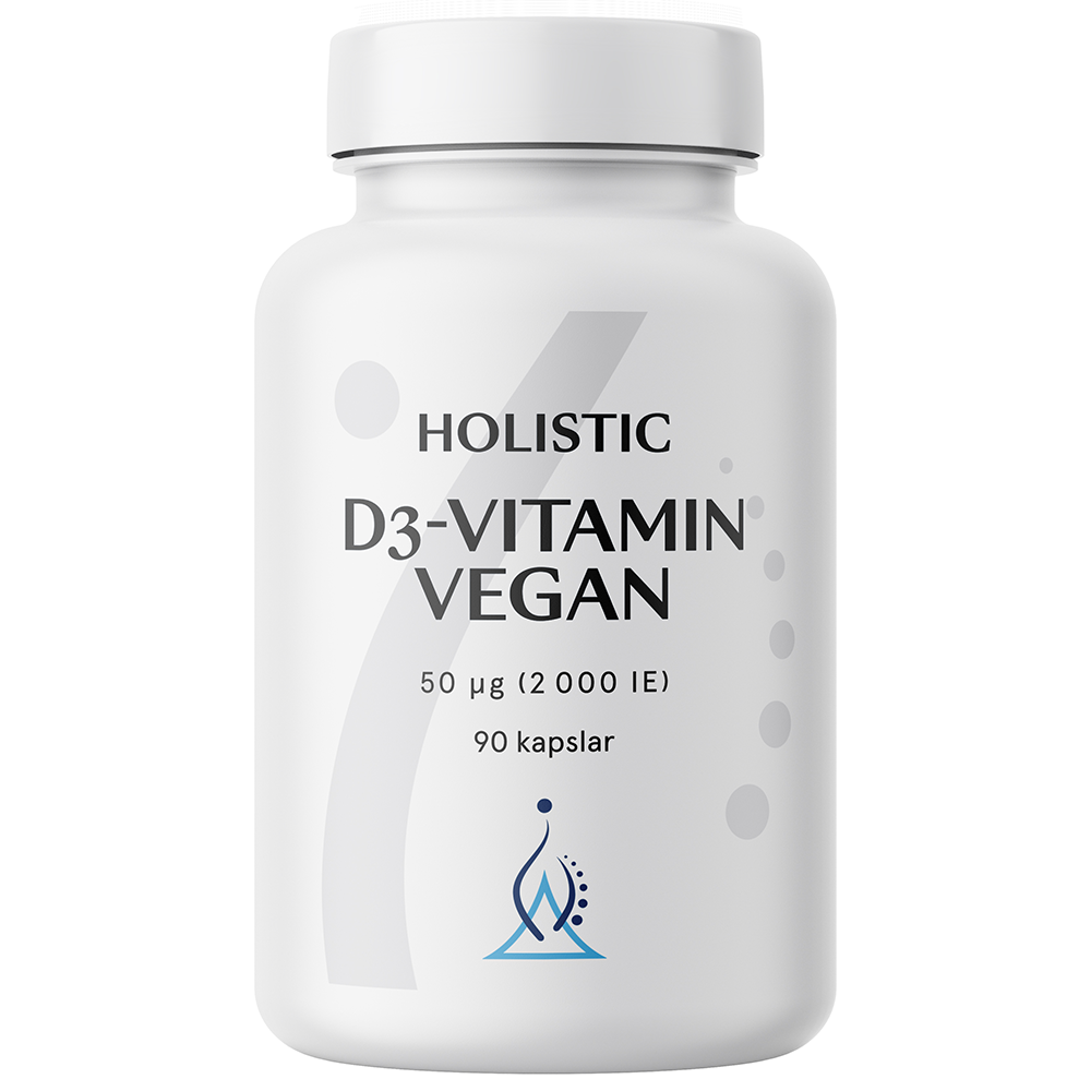 Holistic D3 Vitamin Vegan 2000, 90 capsules