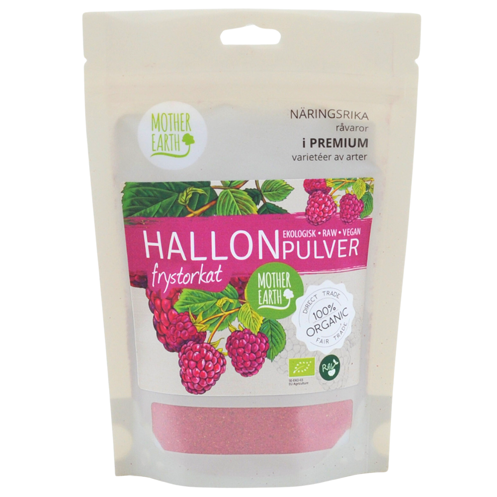 Mother Earth - Organic Freeze-Dried Raspberry Powder 100 g